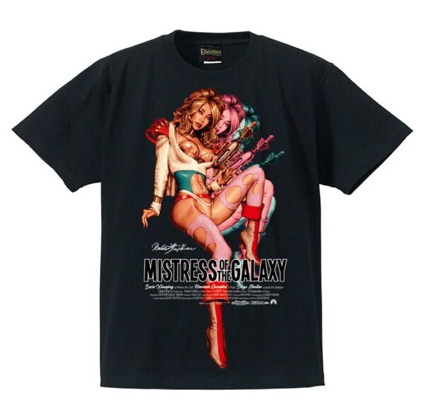 Rockin'Jelly Bean EROSTIKA MISTRESS OF THE GALAXY Tシャツ XXL ブラック