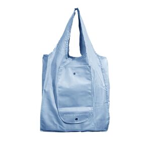 折りたたみショッピングバッグ 水色