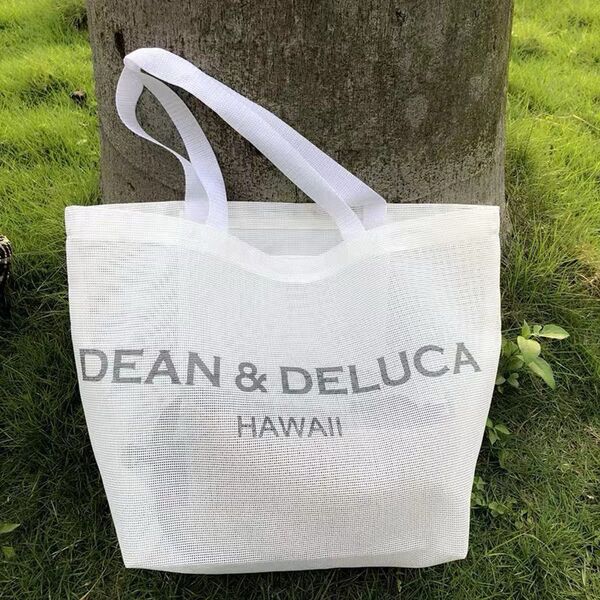 DEAN&DELUCA ディーンアンドデルーカ メッシュトートバッグ ホワイト