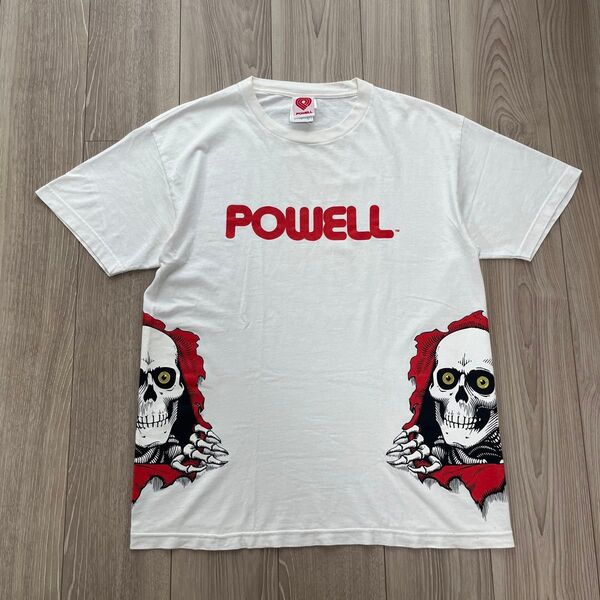 【スペシャル】90〜00's パウエルペラルタ のぞきスカル Tシャツ L