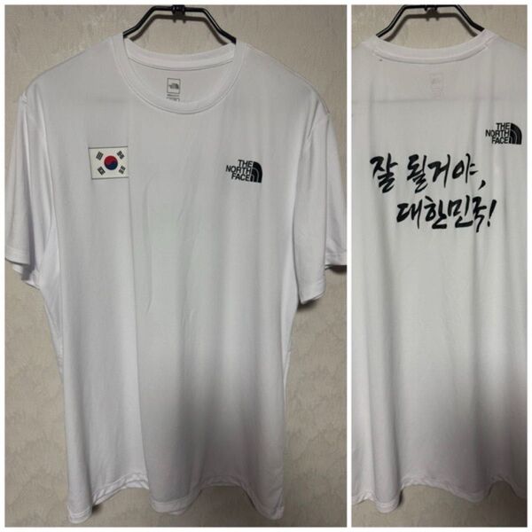 ノースフェイス 韓国限定 Tシャツ tee XLサイズ NGO7UP10A THE NORTH FACE KOREA 国旗