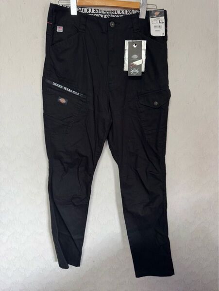 ディッキーズ 作業着 ストレッチカーゴパンツ 新品 LLサイズ D-2885 黒 Dickies ブラック XL