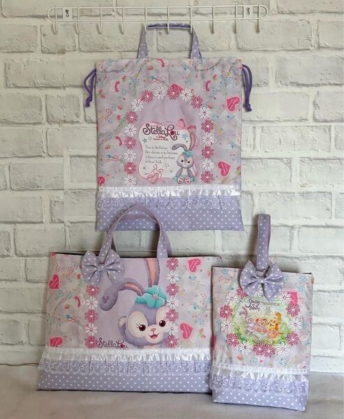 【限定3組】早割 オーダー 受付開始 絵柄残りわずか 入園 入学 かわいい ゆめかわ ハンドメイド レア レッスンバッグ 上靴袋