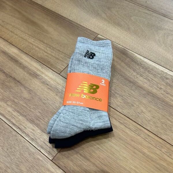 ニューバランス 靴下 ソックス ロング 2足セット size25-27cm