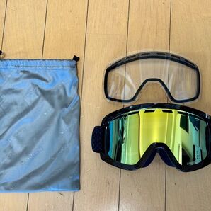 22-23 DRAGON ドラゴン D1 JAPAN LUMA LENS SPLIT-BLACK/J.GOLD 交換レンズ付き