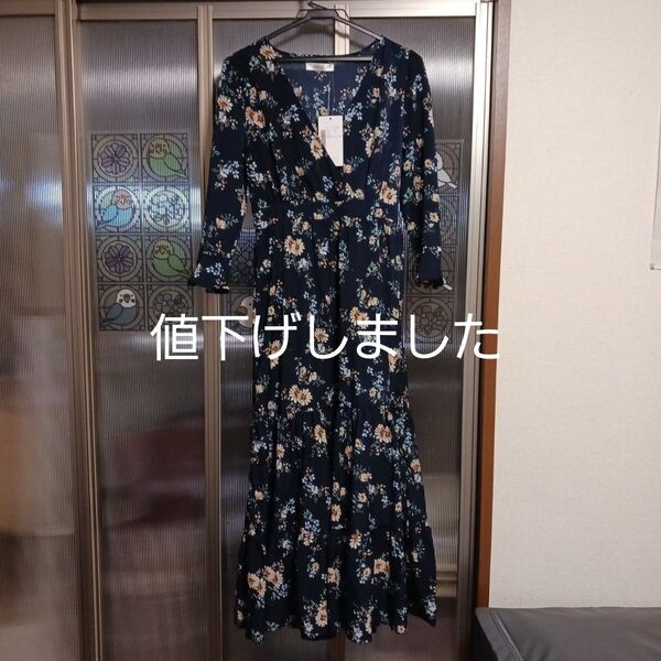fifth 新品未使用 カシュクール ロングワンピース Mサイズ