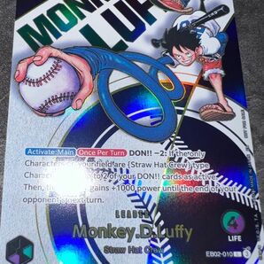 【新品未使用】【ドジャースコラボ限定】【尾田先生描き下ろし】モンキー・D・ルフィ リーダー パラレル
