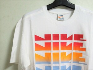 NIKE CLASSIC Tシャツ 白 S ナイキ クラシック 復刻タグ レインボー ビッグロゴ Sサイズ ルーズフィット タイダイ BV7634-100