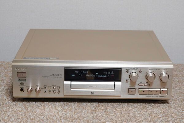SONY MDS-JA555ES ESシリーズフラッグシップ最終モデル 高音質MDデッキ 動作品