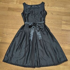 美品 レディース 大きいサイズ 15号 ワンピース フォーマル 上品 黒