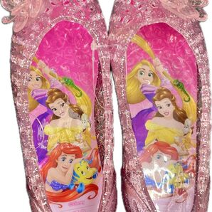 Disney プリンセス ガラスの靴 ピンク 7131 18cm ディズニー サンダル 女の子 ラプンツェル