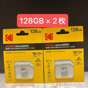 KODAK microSDカード 128GB 2枚組
