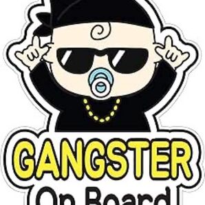 GEEKBEAR Gangster On Board 車用ステッカー 反射