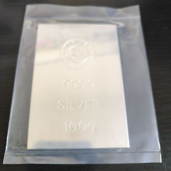 100g 徳力 銀 シルバー 銀 純銀 石福