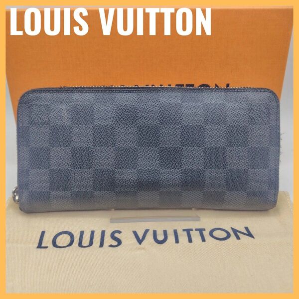 LOUIS VUITTON ルイヴィトン N63095 ダミエグラフィット ジッピーウォレット ヴェルティカル 長財布