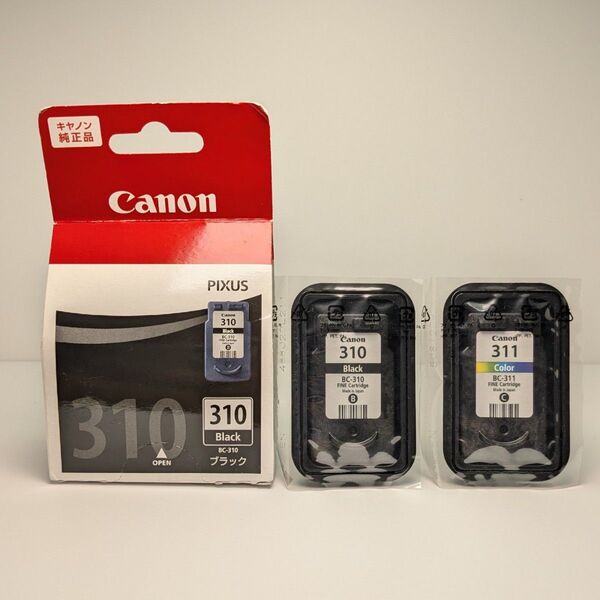 キャノン Canon 純正インクカートリッジ BC-310 Black ×2・BC-311 Color ×1