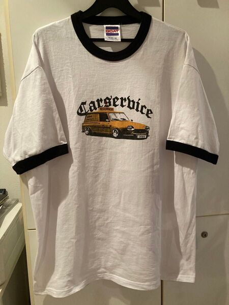 GOAT リンガーTシャツ Carservice Wegenwacht プリント M 古着