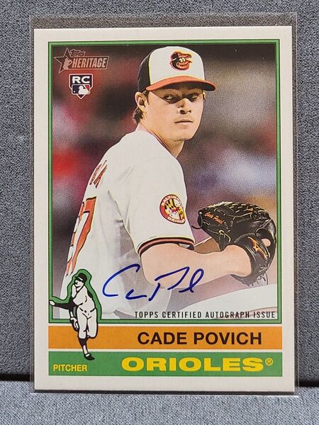 Cade Povich RC Auto 2025 Topps Heritage
