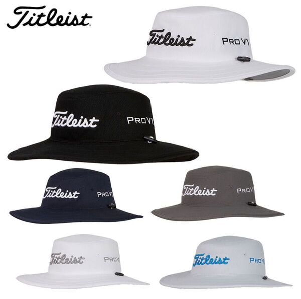 【新品未使用】ゴルフ帽子 タイトリスト ツアーオージーハット メンズ Titleist 2024春夏モデル 日本正規品 黒色