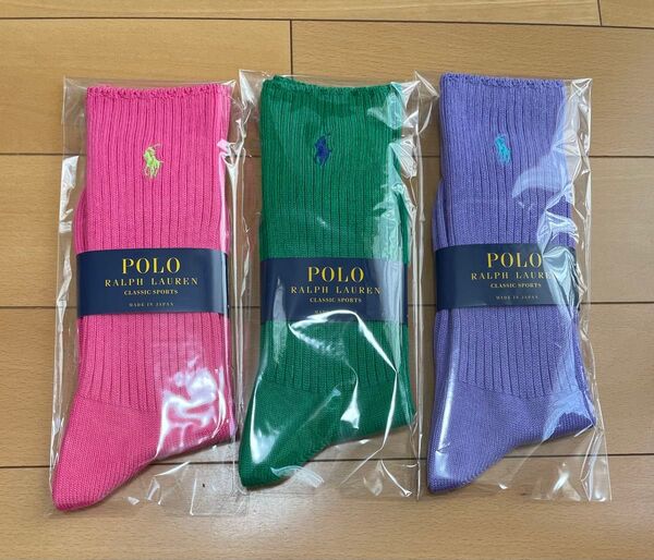 靴下 ポロ ラルフローレン 3足セット 25-27cm POLO ソックス ⑤