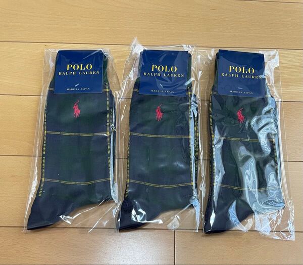 靴下 ポロ ラルフローレン 3足セット 25-27cm POLO ソックス