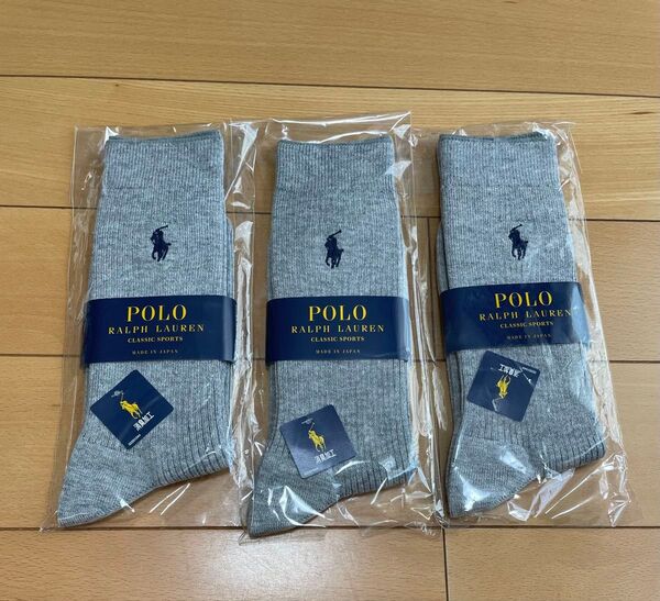 靴下 ポロ ラルフローレン 3足セット 25-27cm POLO ソックス