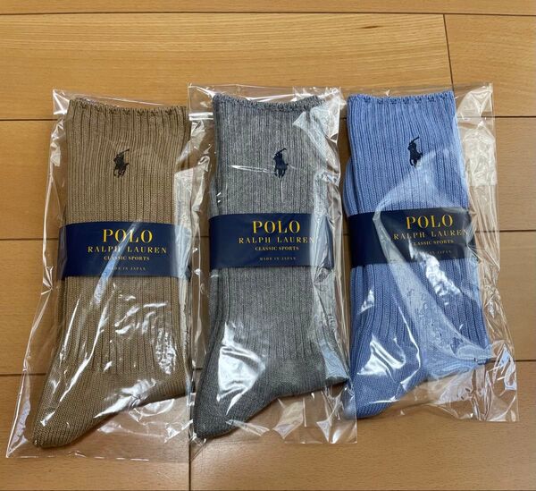 靴下 ポロ ラルフローレン 3足セット 25-27cm POLO ソックス ⑨