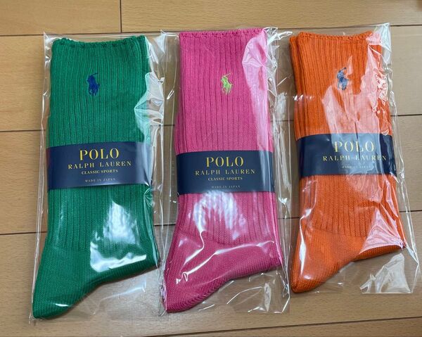 靴下 ポロ ラルフローレン 3足セット 25-27cm POLO ソックス ②