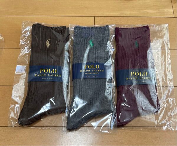 靴下 ポロ ラルフローレン 3足セット 25-27cm POLO ソックス ⑥