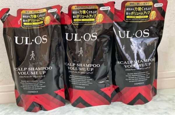 3袋 大塚製薬 UL・OS(ウル・オス) スカルプシャンプー ボリュームアップ 詰め替え用 420mL