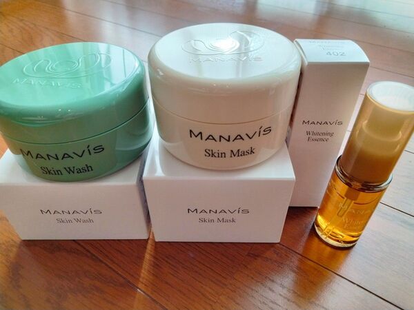 マナビス化粧品 洗顔、マスク、ホワイトニング×各1