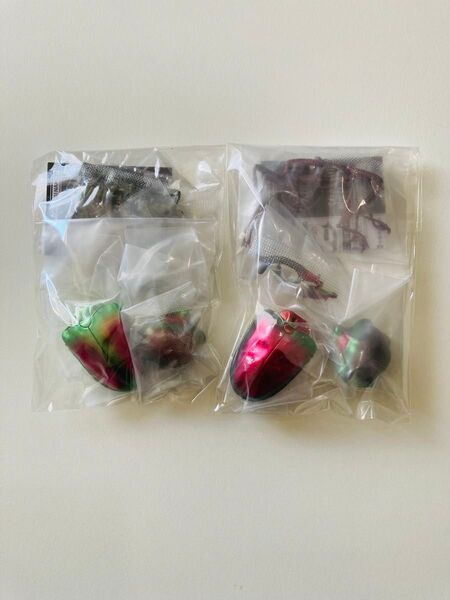 【新品未開封】いきもの大図鑑 くわがた10 2種セット ニジイロクワガタ ノーマル ニジイロクワガタ レッド