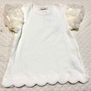 mamaraku テレコ肩バルーン半袖Tシャツ 110サイズ 新品