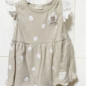 しまむら ベビーチュニック ワンピース 80cm カットソー 半袖 女の子