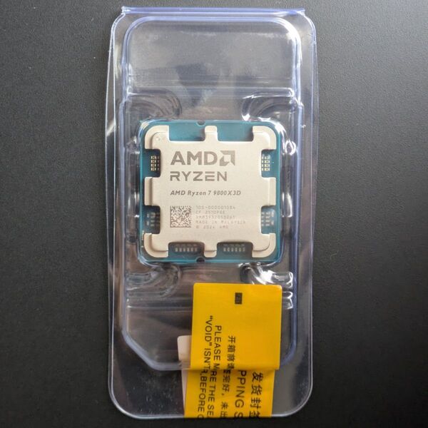AMD Ryzen 7 9800X3D バルク品 新品 (1) MX-4 CPUグリス付き