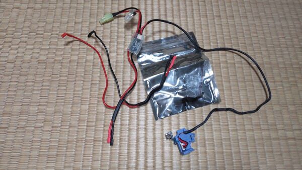 G&G G2メカボックス用 中古電子トリガー後方配線一式 純正トリガー&マガジン挿入検知付き