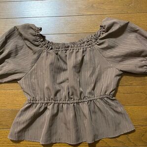 C.O.L.Z.A ブラウン 半袖ブラウス S