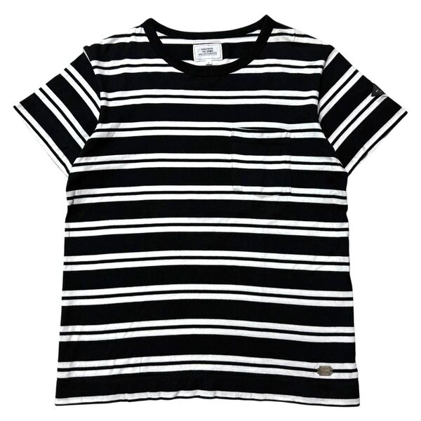 CRIMIE クライミー ロゴ ワッペン ボーダー ポケット 半袖 Tシャツ カットソー M