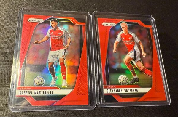 Panini Prizm 2024-25 Arsenal アーセナル マルティネッリ ジンチェンコ レッドプリズム /199シリ