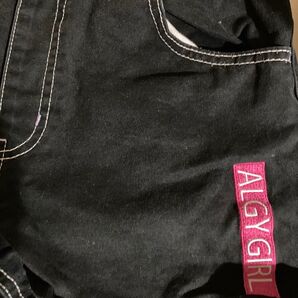 ALGY GIRL ショートパンツ 160 黒 白ステッチ