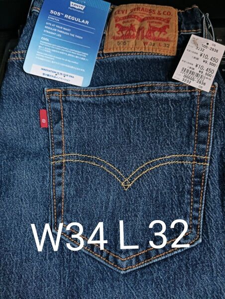 リーバイス 505(TM) レギュラーフィット COOL W34L32 l2