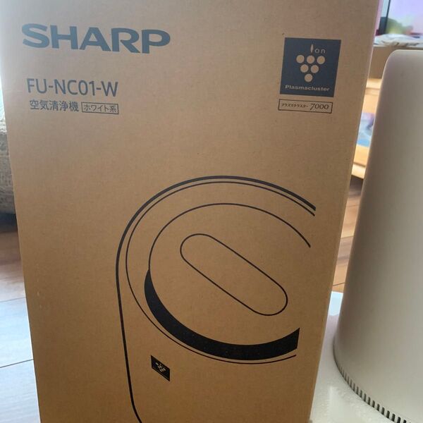 SHARP 空気清浄機 FU-NC01-W ホワイト