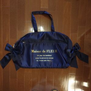 Maison de FLEUR ボストンバッグ ネイビー