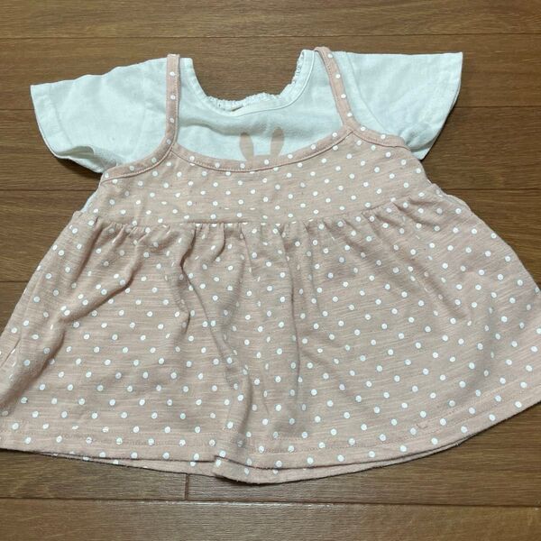 2点 ベビー服 Tシャツ 半袖 女の子 子供服 70
