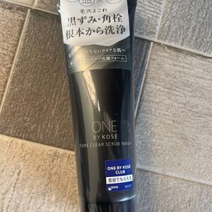 ONE BY KOSE ポアクリア スクラブウォッシュ 洗顔料