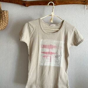SHIPS購入 made in U.S.A UP&CO プリントTシャツ 半袖Tシャツ カットソー トップス