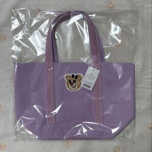 【新品タグ付き】オールドテディ ワッペントートバッグ パープル 小