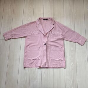 Kastane リネン混 ピンクのジャケット