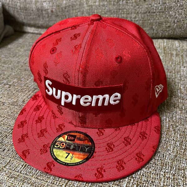Supreme Monogram Box Logo New Era "Red" 7-1/2 シュプリーム ボックスロゴ キャップ