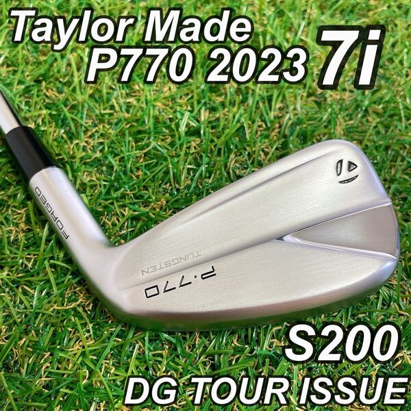 【美品】 Taylor Made テーラーメイド P770 単品7番 アイアン 屋外未使用 試打クラブ DG S200